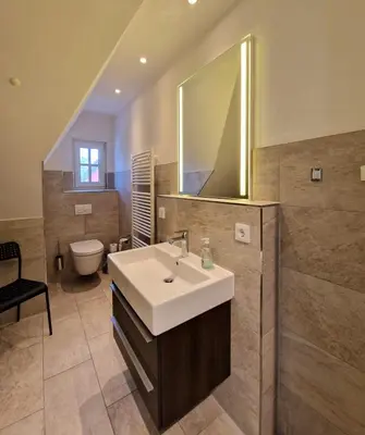 Ein Badezimmer in der Unterkunft Mueggenburger Weg 46 Wohnung 3 Auszeit