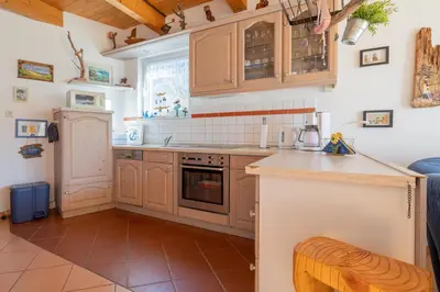 Küche/Küchenzeile in der Unterkunft Ferienhaus Ginster
