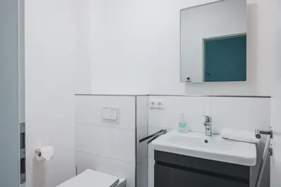 Ein Badezimmer in der Unterkunft Dünenquartier - Apartment 01