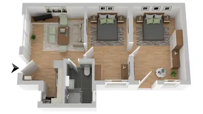 Grundriss der Unterkunft Bungalow-Park Ostseenordstern