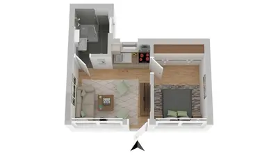 Grundriss der Unterkunft Bungalow-Park Ostseenordstern