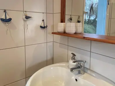 Ein Badezimmer in der Unterkunft Ferienhaus Wolff