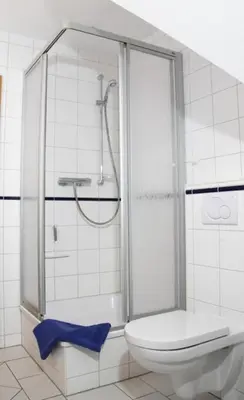 Ein Badezimmer in der Unterkunft Strandmuschel