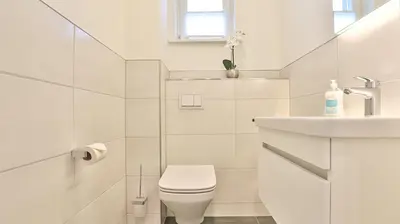 Ein Badezimmer in der Unterkunft Traumgarten Haus Kleine Auszeit