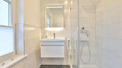 Ein Badezimmer in der Unterkunft Traumgarten Haus Kleine Auszeit