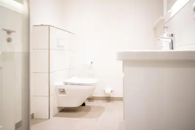 Ein Badezimmer in der Unterkunft Kapitänshaus Kammer