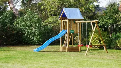 Ein Kinderspielbereich in der Unterkunft Kapitänshaus Kajüte