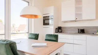 Küche/Küchenzeile in der Unterkunft Apartmenthaus Wittsande Wittsande 06