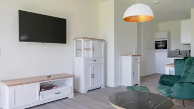 Küche/Küchenzeile in der Unterkunft Apartmenthaus Wittsande Wittsande 07