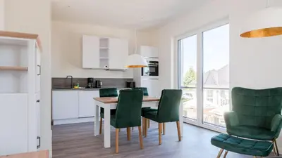 Küche/Küchenzeile in der Unterkunft Apartmenthaus Wittsande Wittsande 10