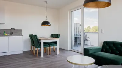 Küche/Küchenzeile in der Unterkunft Apartmenthaus Wittsande Wittsande 11