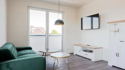 Küche/Küchenzeile in der Unterkunft Apartmenthaus Wittsande Wittsande 11