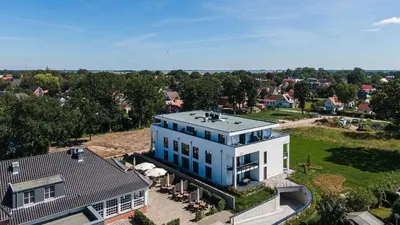 Das Gebäude in dem sich die Ferienwohnung befindet