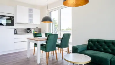 Küche/Küchenzeile in der Unterkunft Apartmenthaus Wittsande Wittsande 14