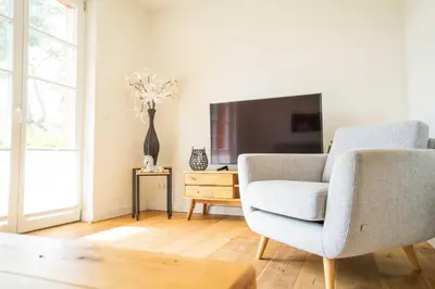 TV/Unterhaltungsangebot in der Unterkunft Traumgarten Haus Unschuld