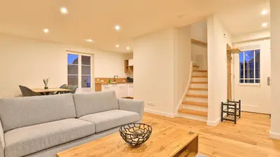 Ein Sitzbereich in der Unterkunft Traumgarten Villa Sanftmut