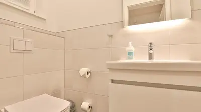 Ein Badezimmer in der Unterkunft Traumgarten Villa Sanftmut
