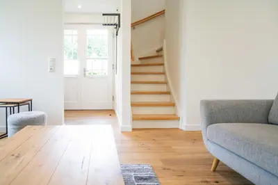 Ein Sitzbereich in der Unterkunft Traumgarten Haus Hoffnung