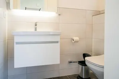 Ein Badezimmer in der Unterkunft Traumgarten Haus Hoffnung
