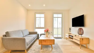 TV/Unterhaltungsangebot in der Unterkunft Strandhaus Zingst Apartment 09