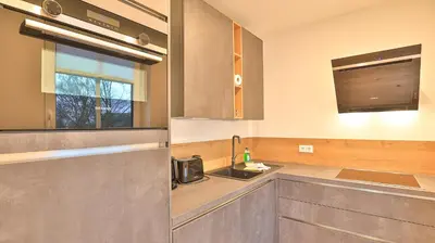 Küche/Küchenzeile in der Unterkunft Strandhaus Zingst Apartment 10