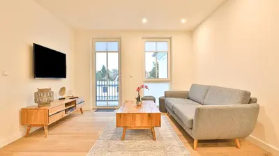 TV/Unterhaltungsangebot in der Unterkunft Strandhaus Zingst Apartment 12