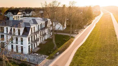 Das Gebäude in dem sich die Ferienwohnung befindet