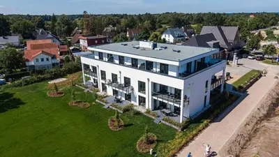 Das Gebäude in dem sich die Ferienwohnung befindet