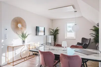 TV/Unterhaltungsangebot in der Unterkunft Dünenquartier Apartment 03