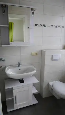 Ein Badezimmer in der Unterkunft Windflüchter Weststrand