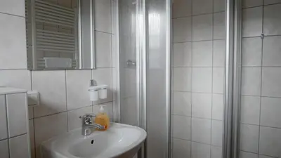 Ein Badezimmer in der Unterkunft Windflüchter Nordstrand
