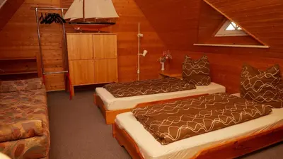 Ein Bett oder Betten in einem Zimmer der Unterkunft Haus 