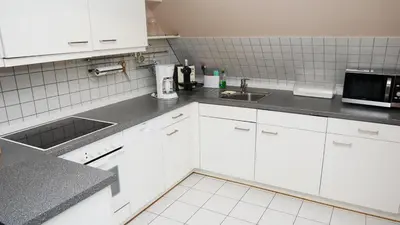 Küche/Küchenzeile in der Unterkunft Haus 