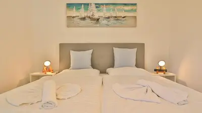 Ein Bett oder Betten in einem Zimmer der Unterkunft Mühlenhaus Wassermühle