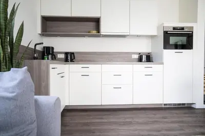 Küche/Küchenzeile in der Unterkunft Dünenquartier Apartment 12