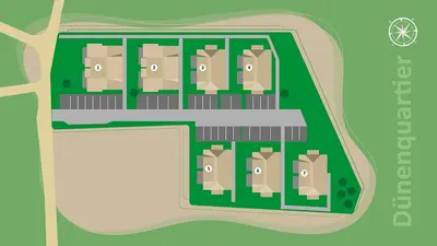 Grundriss der Unterkunft Dünenquartier Apartment 15