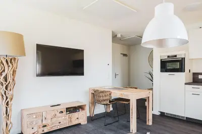 Küche/Küchenzeile in der Unterkunft Dünenquartier Apartment 15