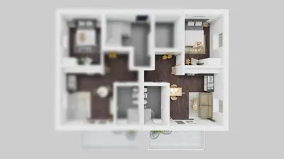 Grundriss der Unterkunft Dünenquartier Apartment 27