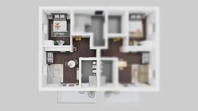 Grundriss der Unterkunft Dünenquartier Apartment 28