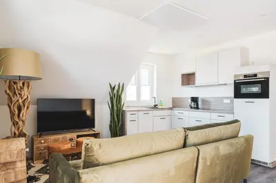Küche/Küchenzeile in der Unterkunft Dünenquartier Apartment 30