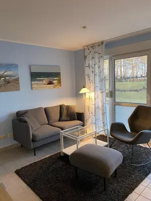 Ein Sitzbereich in der Unterkunft Seestraße 70, Ap 30
