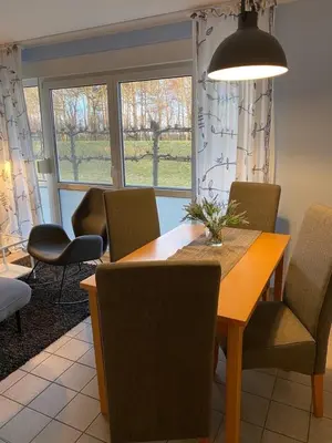 Ein Sitzbereich in der Unterkunft Seestraße 70, Ap 30