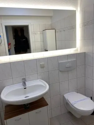 Ein Badezimmer in der Unterkunft Seestraße 70, Ap 30