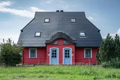 Das Gebäude in dem sich die Ferienwohnung befindet