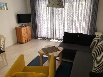 Ein Sitzbereich in der Unterkunft -