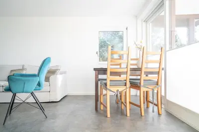 Ein Sitzbereich in der Unterkunft Haus Dinis