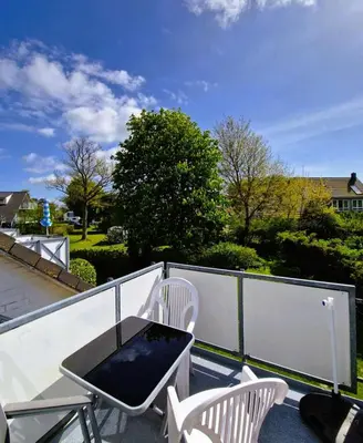 Ein Balkon oder eine Terrasse in der Unterkunft 