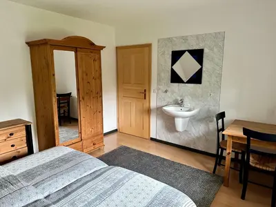Ein Bett oder Betten in einem Zimmer der Unterkunft Mühlenstr 15 OG