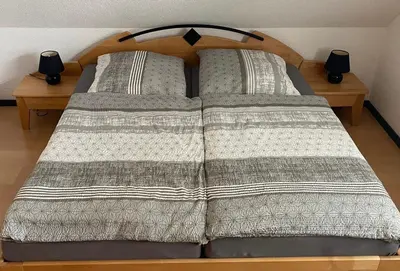 Ein Bett oder Betten in einem Zimmer der Unterkunft Mühlenstr 15 OG