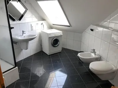 Ein Badezimmer in der Unterkunft Mühlenstr 15 OG
